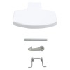 Merloni (Indesit Group) Washing Machine Door Handle Kit - White