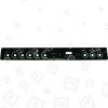 Rangemaster / Leisure / Flavel Cooker Control Panel Fascia Assembly - Black