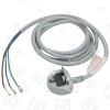 Beko WM6152W Waschmaschinen-Netzkabel (GB Stecker)