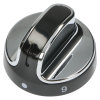 Belling Kochfeld-Bedienknopf - Schwarz / Chrom