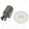 AEG Dishwasher Upper Basket Wheel - With Bracket