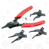 Rolson Rolson 4 Head Circlip Pliers Set