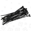 Pack Of 25 100mm Cable Ties - Black Wellco