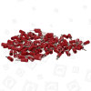 Connettore Ad Innesto Maschio Da 2,8 Mm / 0,8 Mm - Rosso