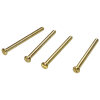 Wellco 50mm Messingbeschichtete Schrauben (4er Packung)