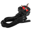Universal X500 Mains Lead 3 Amps Figure 8 - 2 Metre