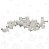 Wellco 4mm Flachkabel-Nagelschellen - Wei&szlig; (20er Packung)