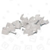 Pack Of 20 8mm Round Cable Clips - White Wellco