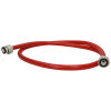 Care+Protect Universal Warmwasser-Einlaufschlauch (rot) - 1,5m - Gerade / Gerade
