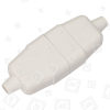 10A 3 Pin Connector Rubberised - White Wellco