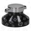 Manopola Di Controllo Del Forno Principale - Nera / Argento 444446038 Stoves