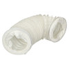 White PVC Vent Hose - 1M
