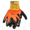 Rolson Textured Nitrile Coated Work Gloves - Medium