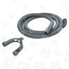 Universal 90º Right Angle Washing Machine Drain Hose - 2.5M