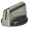 Baumatic Hob Burner Control Knob - Nickel/Black