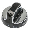 Belling Hauptbackofen-Bedienknopf - Schwarz / Chrom