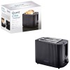 Quest 2-Slice Black 32029 Grooved Toaster - 930W