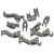 Bosch Neff Siemens Dishwasher Lower Basket Plate Insert Clips