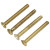 Wellco 38mm Messingbeschichtete Schrauben (4er Packung)