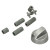 eSpares Approved part Multifit Cooker Control Knob - Matt Silver