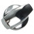 eSpares Approved part Oven Control Knob - Silver