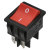 Recambio aprobado por eSpares Interruptor Basculante De Encendido De Aspiradora - Compatible - Rojo - 4 Placas