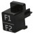 Beko Dishwasher Function Button (Black)