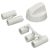 Pi&egrave;ce approuv&eacute;e par eSpares Bouton De Commande Universel Multifonctions Pour Cuisini&egrave;re - Blanc -