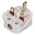 Wellco White 3A 3 Pin Fused Mains Plug