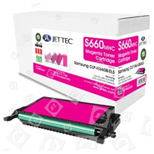 Cartuccia Del Toner Ad Alta Capacitá Compatibile Con Samsung CLP-M660B Magenta Jettec