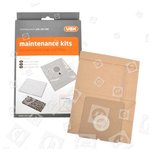 Vax Vacuum Cleaner Dust Bag And Filter Kit - Pack Of 5