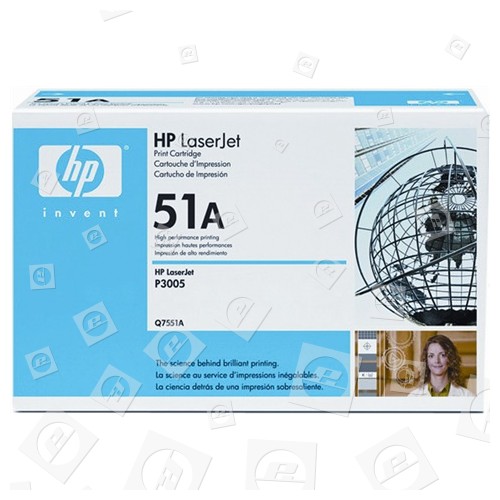 Cartouche De Toner D´origine No.51A Noir (Q7551A) Hewlett Packard