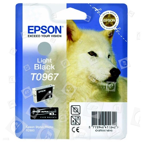 Epson Original T0967 Tintenpatrone Hellschwarz