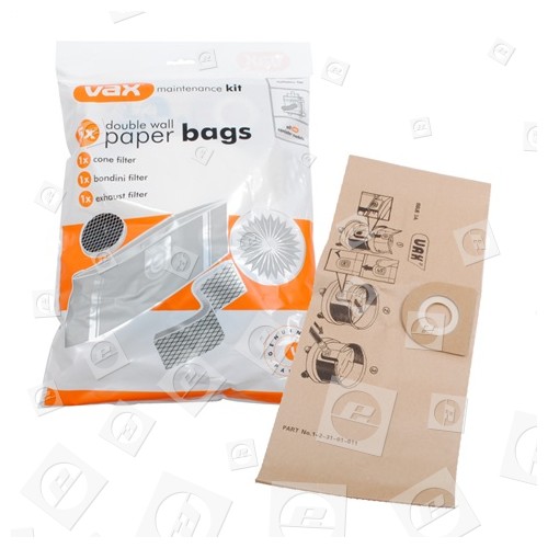 Kit De Bolsa Para Aspiradora Y Filtro (Pack De 5) 6131 Vax