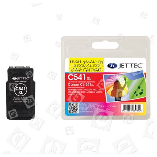 Jettec Remanufactured Canon Cl541xl Colour High Capacity Ink Cartridge