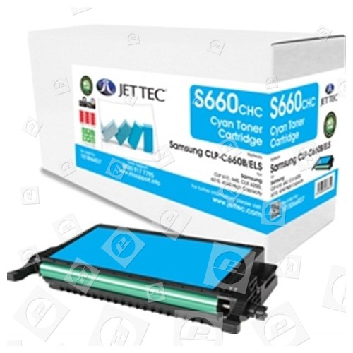 Cartuccia Del Toner Ad Alta Capacitá Compatibile Con Samsung CLP-C660B Ciano Jettec