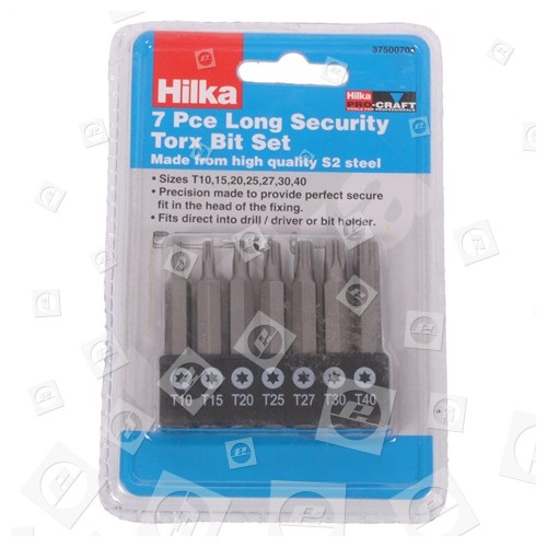 7 Teiliges Torx Sicherheits-Schraubendrehereinsätze-Set (lang)