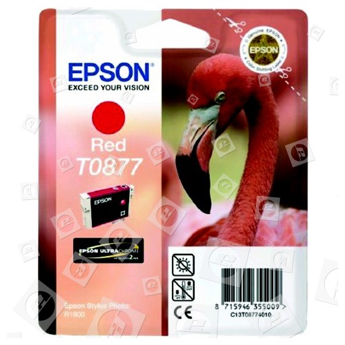 Cartouche D'encre T0877 D´origine Rouge Epson