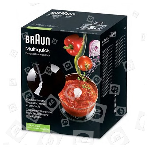 Braun EasyClick MQ30 Chopping Attachment - Black