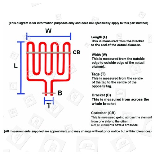 Resistencia Superior Para Horno/Grill Acec