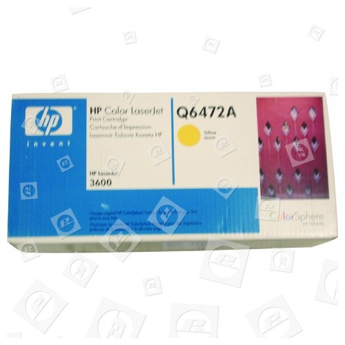 Cartouche De Toner Laser Jaune Q6472A D'Origine Hewlett Packard