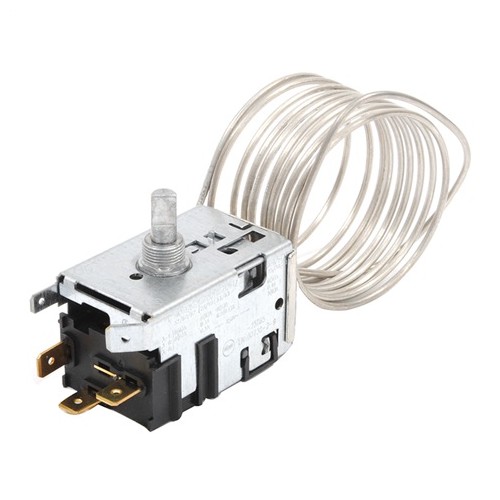 Termostato Frigorifero WPF32 2 Pin 5A 250V - Sensore Di Sbrinamento Con Sonda 60cm Per Congelatore E Vetrina
