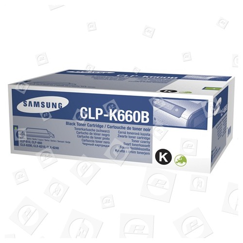 Samsung Genuine CLP-K660B Black Toner Cartridge
