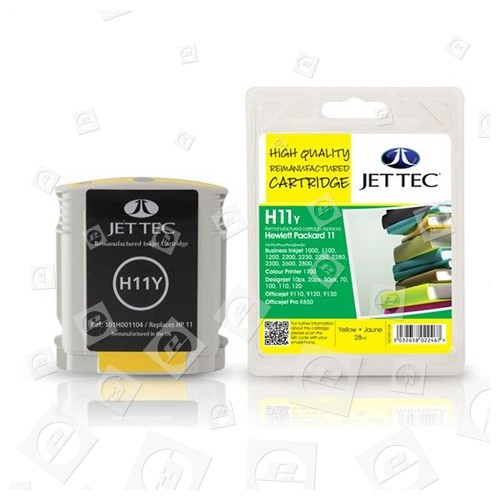 Remanufactured Hp 11 Yellow Ink Cartridge - C4838a Jettec