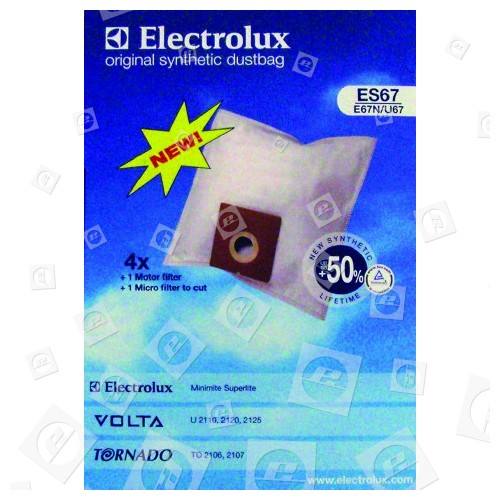 ES67 Sacs Aspirateur Electrolux