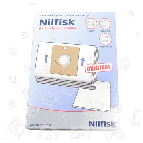 Set Di Sacchetto E Pre-filtro Dell'aspirapolvere (confezione Da 5) Nilfisk