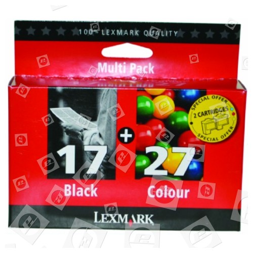 Lexmark Original Nr.17 & 27 Schwarz & 3-Farben Druckkopf Multipack Für Mäßigen Gebrauch