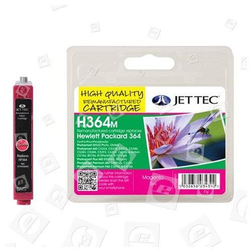 Cartouches D'encre Remanufacturée HP 364 Magenta - (CB319EE) 110 Jettec