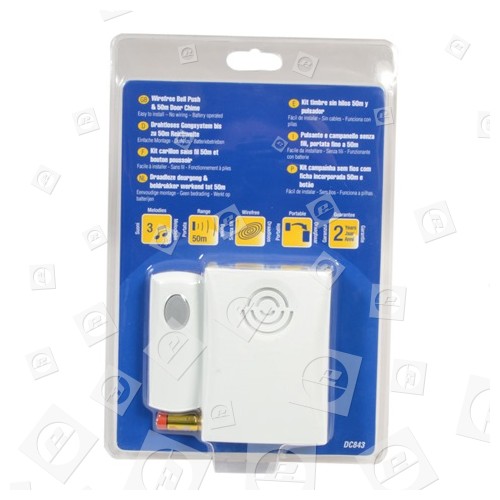 Kit Per Campanello Portatile Senza Fili - 50M Doorman Friedland