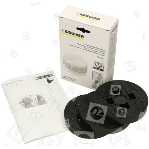 Karcher Bohnermaschinen-Hochglanz-Polierpad Set (3er Pack)